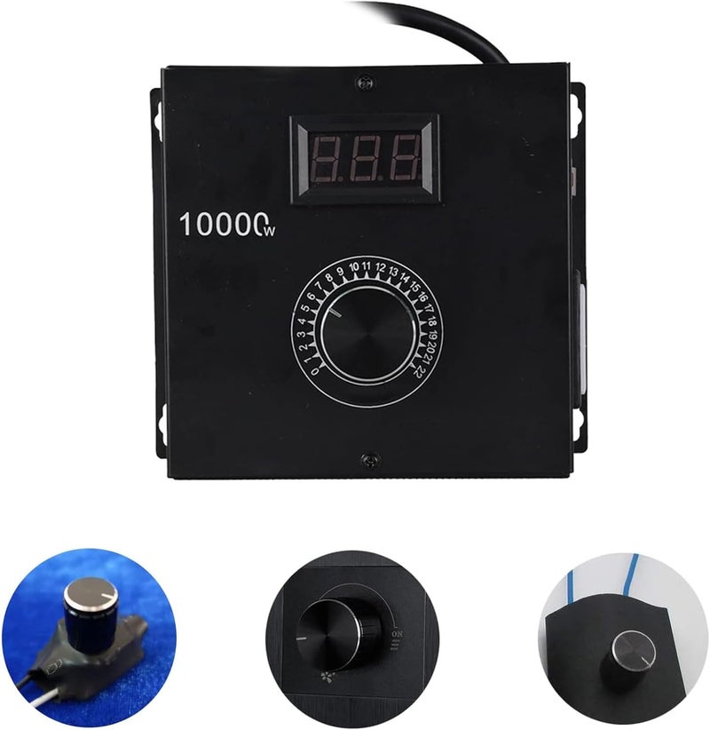 BOYIDEW Floor Lamp Dimmer Switch Knob Control - 10pcs 6mm Rotary Switch Knob Replacement - 17x17mm Black - Image 3
